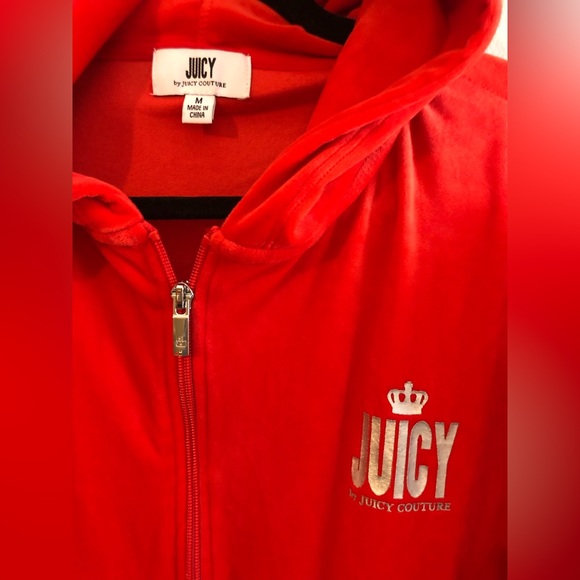 Juicy by Juicy Couture Velour Hooded Jumpsuit with front pockets - Picture 2 of 4